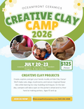 Kids Clay Camp -2nd session-9am-12pm